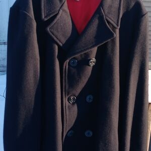 Woolrich Men's Navy Pea Coat